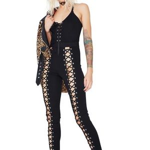 Current Mood Nancy Corset CatSuit Size M